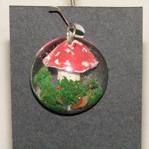Handmade mushroom pendent